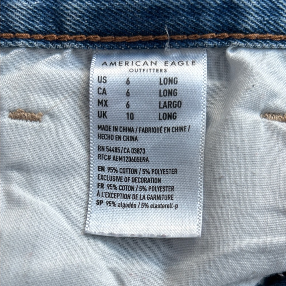 American Eagle Outfitters Distressed Mom Jeans - Picture 4 of 11